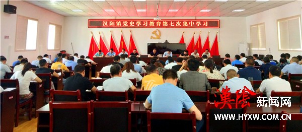 汉阳镇召开党史学习教育第七次集中学习会