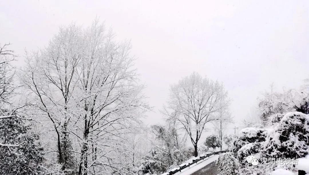 汉阴：临近春节瑞雪纷飞，凤凰山美景如画卷