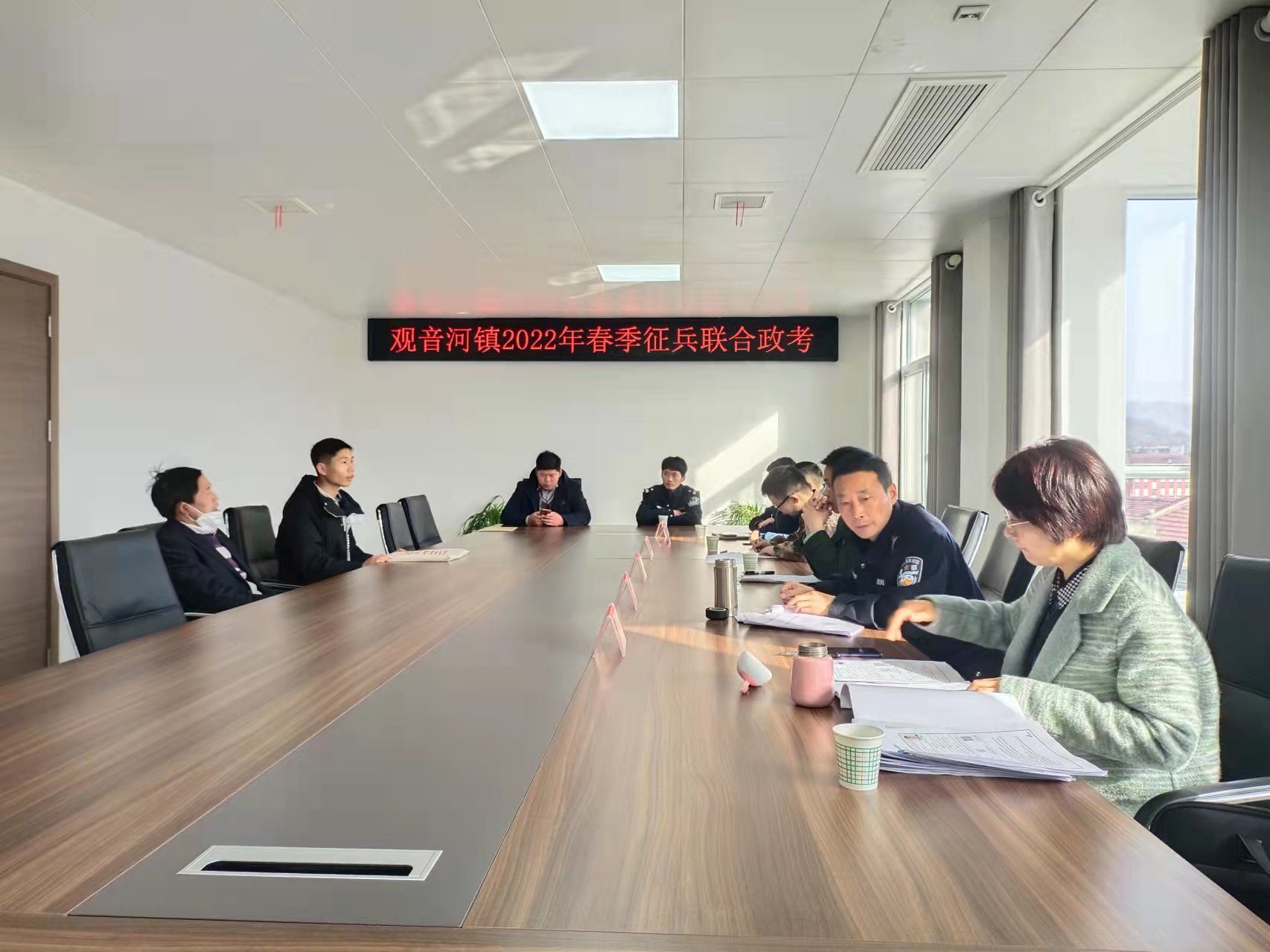 观音河镇全面做好征兵联合政考工作