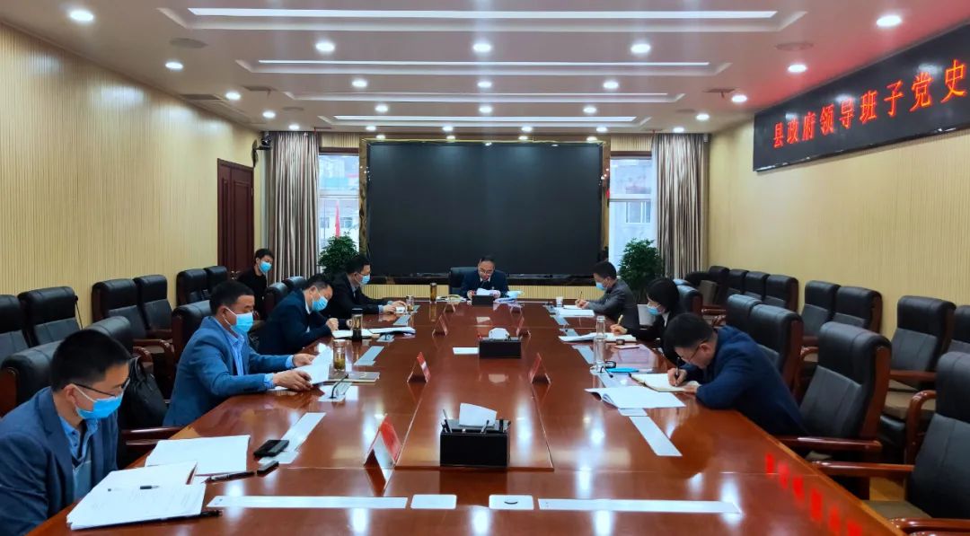 陈永乐主持召开县政府领导班子党史学习教育专题民主生活会