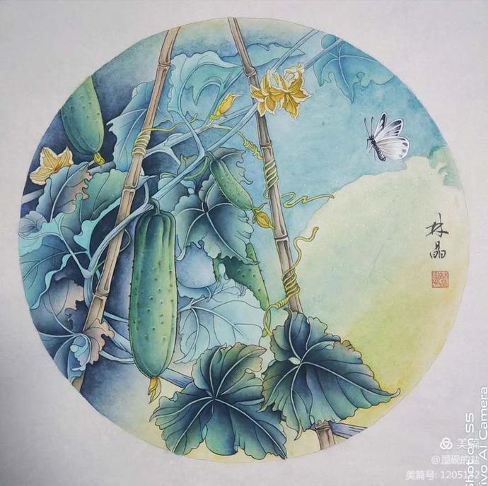 寄情花鸟，勾写妙境——工笔女画家林晶花鸟作品欣赏