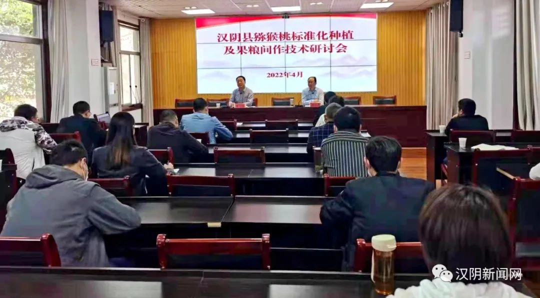 汉阴召开猕猴桃标准化种植及果粮间作技术研讨会