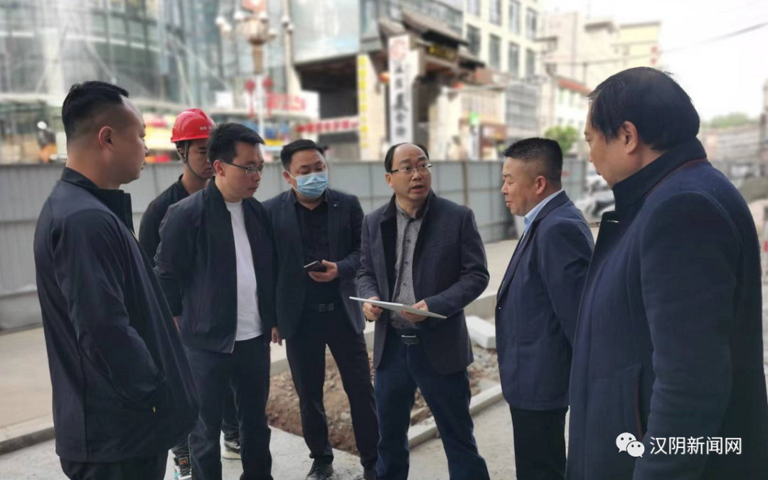 汉阴：刘济兵调研北城街道路综合提升改造项目(一期)进展情况