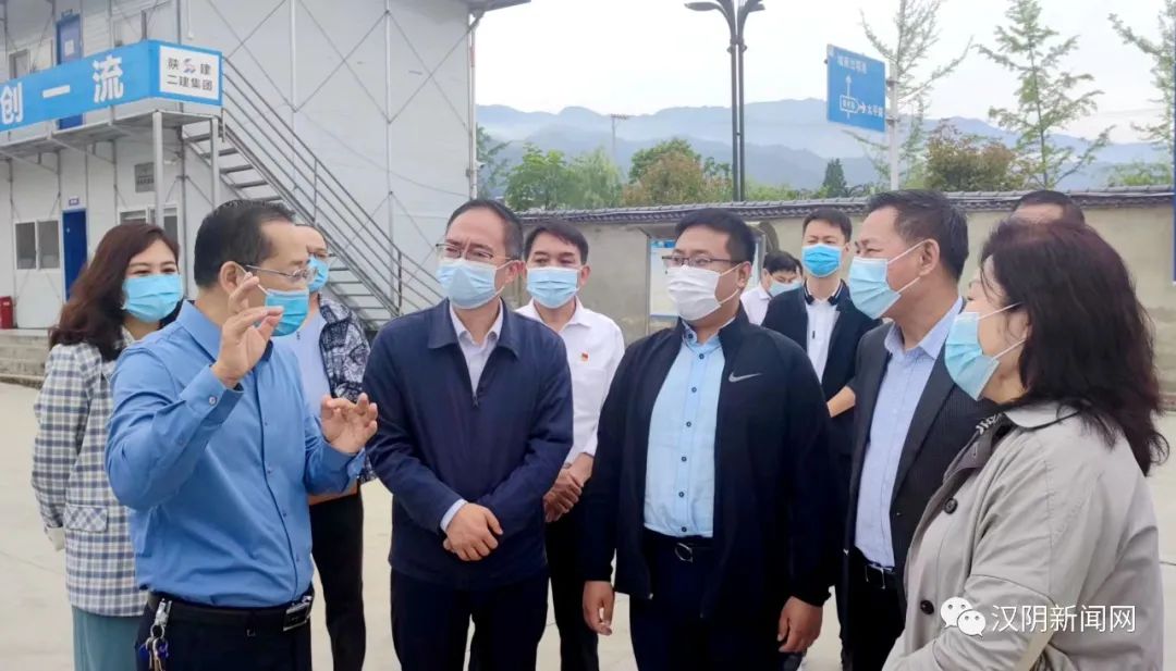 省发改委督导组来汉阴督导检查津陕协作工作
