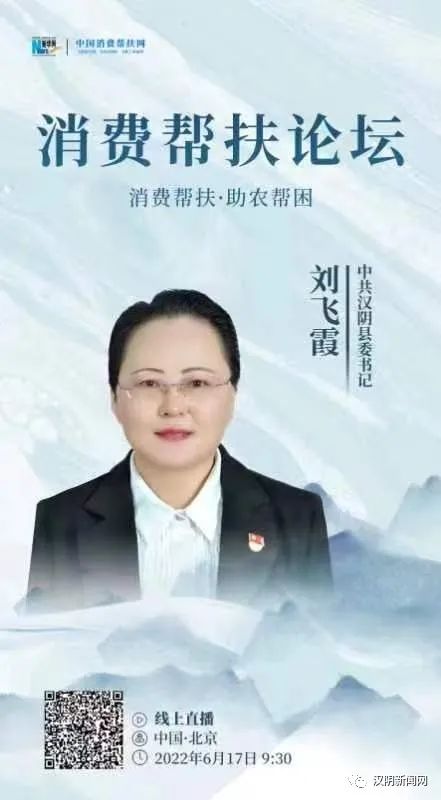 【汉阴要闻】县委书记刘飞霞在全国乡村振兴高峰论坛消费帮扶分论坛交流发言
