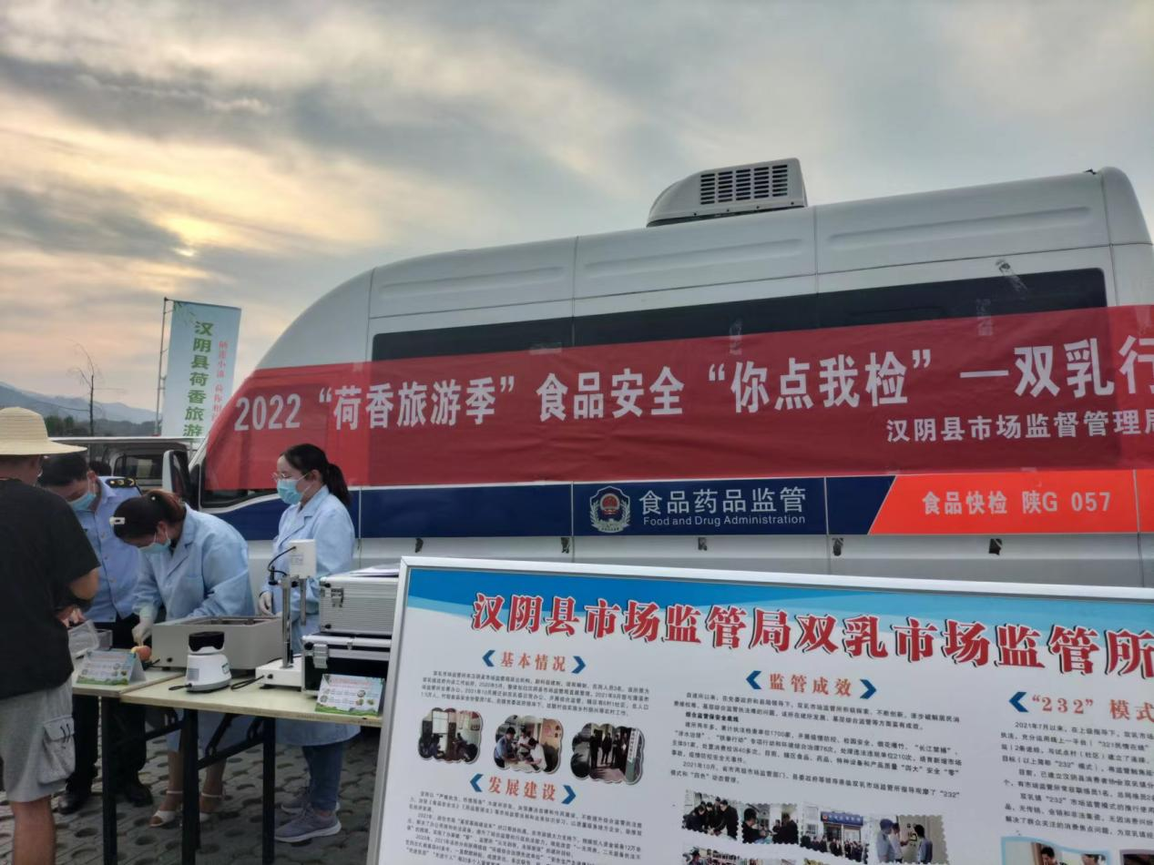 食品快检车驶入景区 保障“荷香旅游季”食品安全