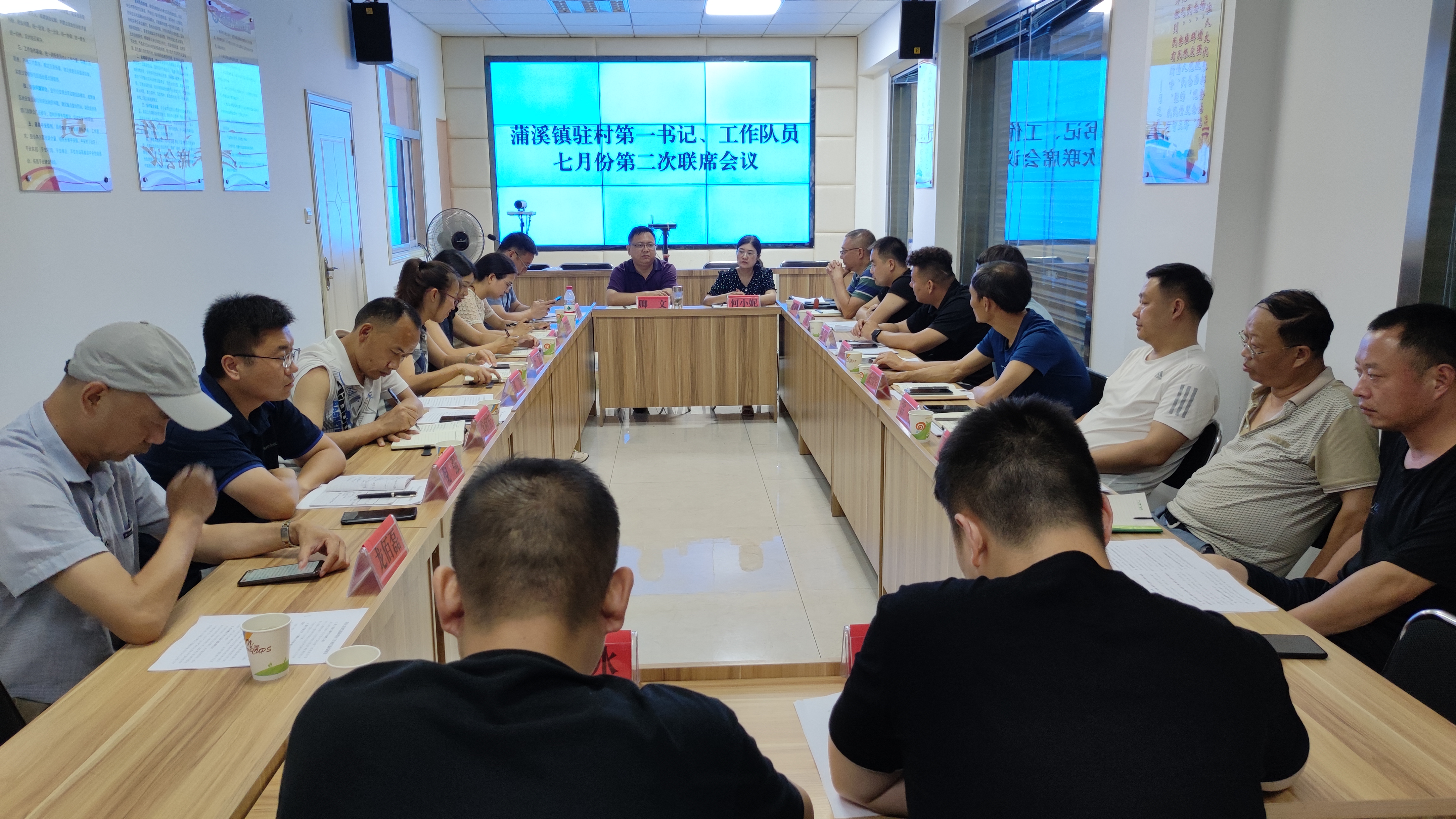 蒲溪镇召开驻村第一书记、队员联席会议