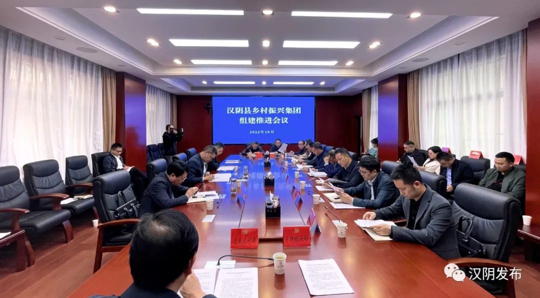 汉阴县乡村振兴集团组建推进会