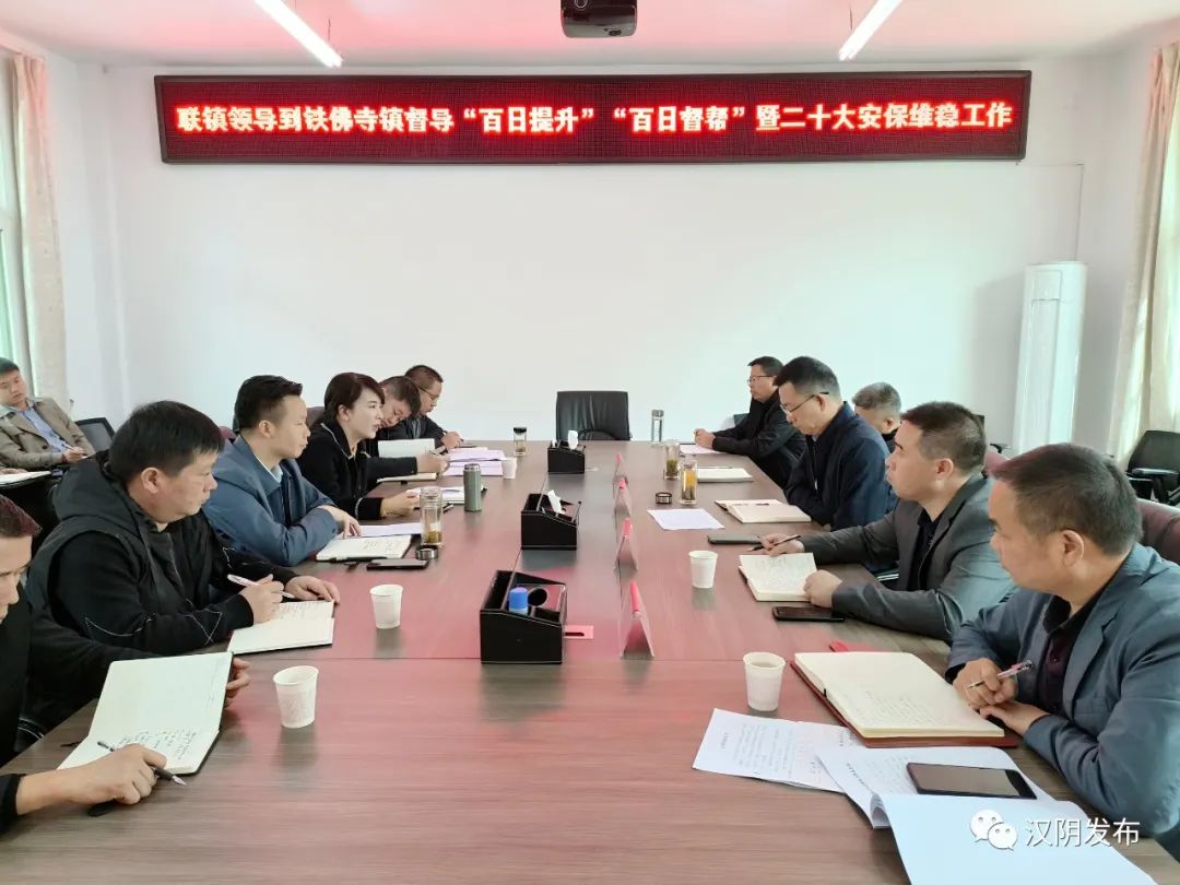 汉阴：吴奎在铁佛寺镇督导巩固衔接“百日提升”“百日督帮”和安全稳定工作