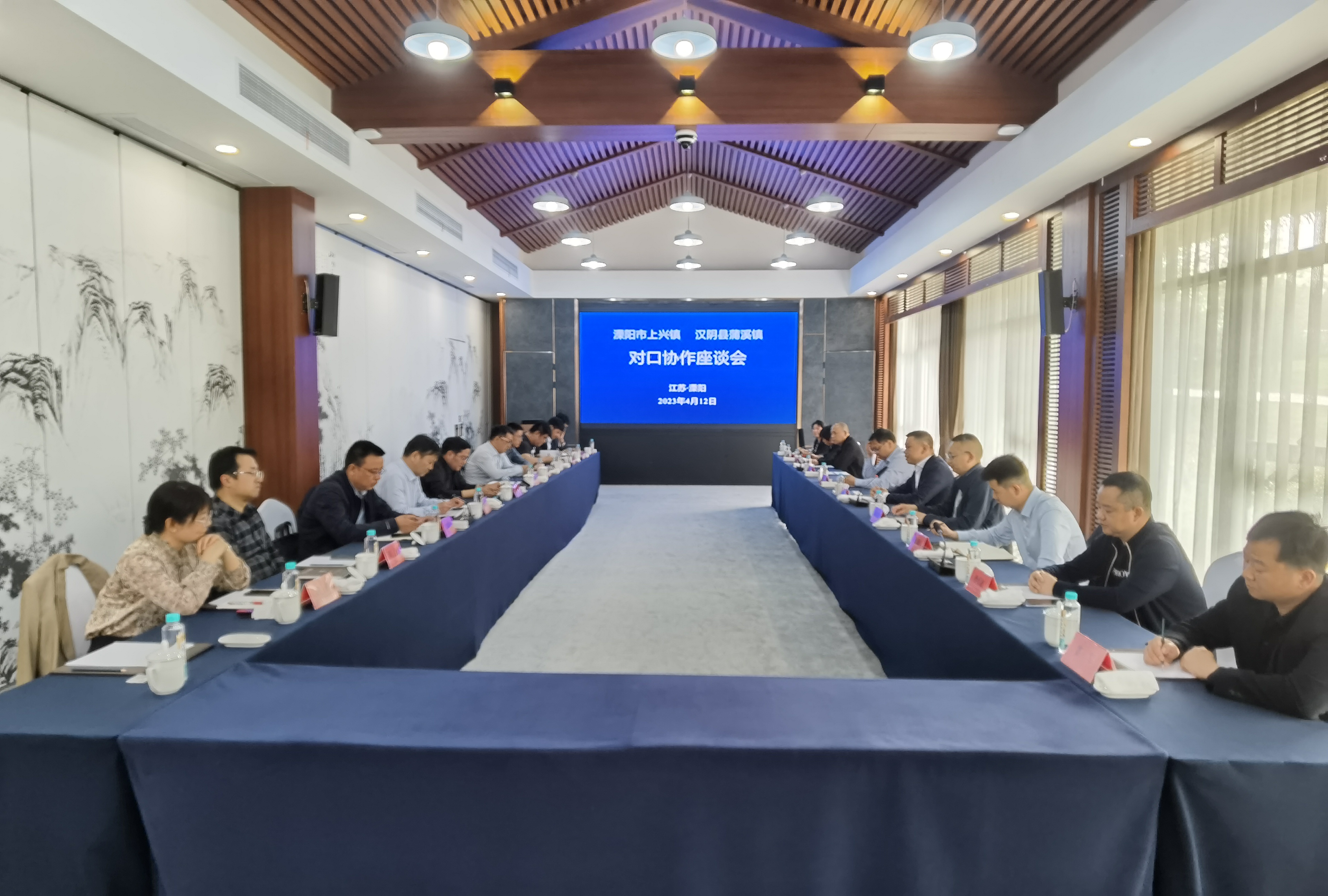 蒲溪镇党政代表团赴溧阳市上兴镇对接苏陕协作工作