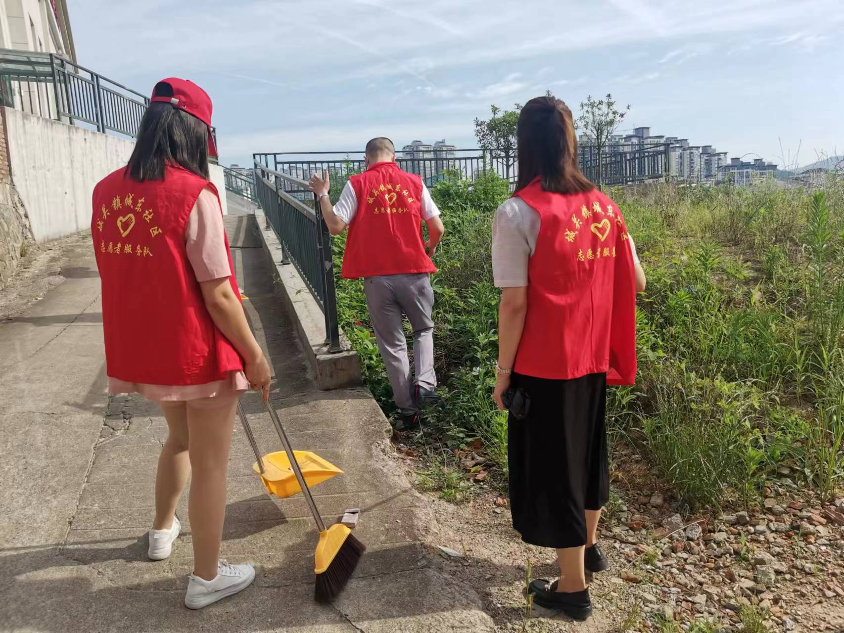 汉阴县城关镇城东社区：“双报到”党员进社区 志愿服务我先行