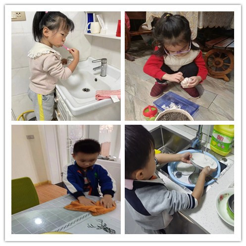 汉阴县凤台幼儿园开展“劳动技能育童年，我是生活小能手”劳动打卡活动