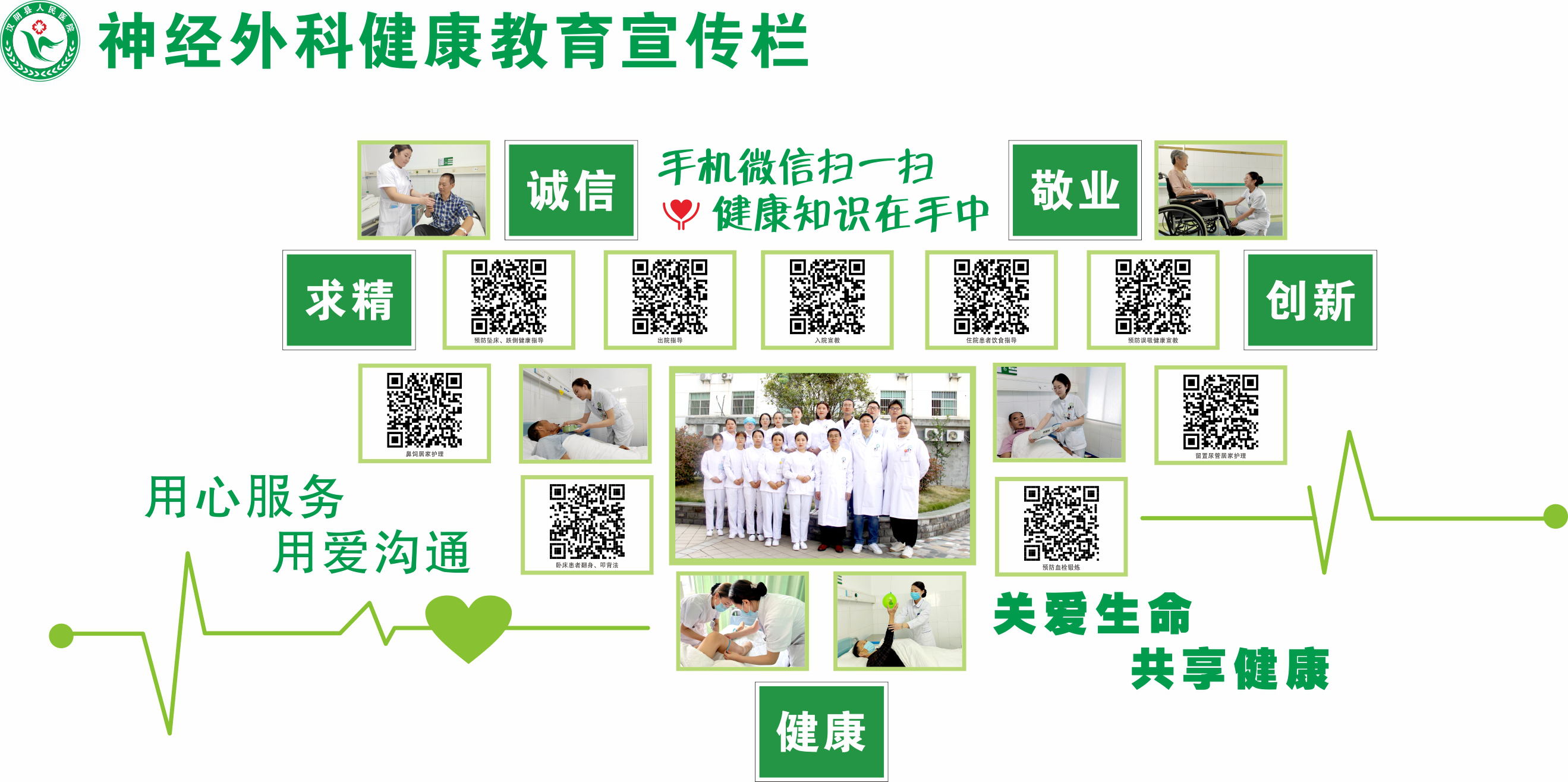汉阴县人民医院：健康宣教，一“码”当先