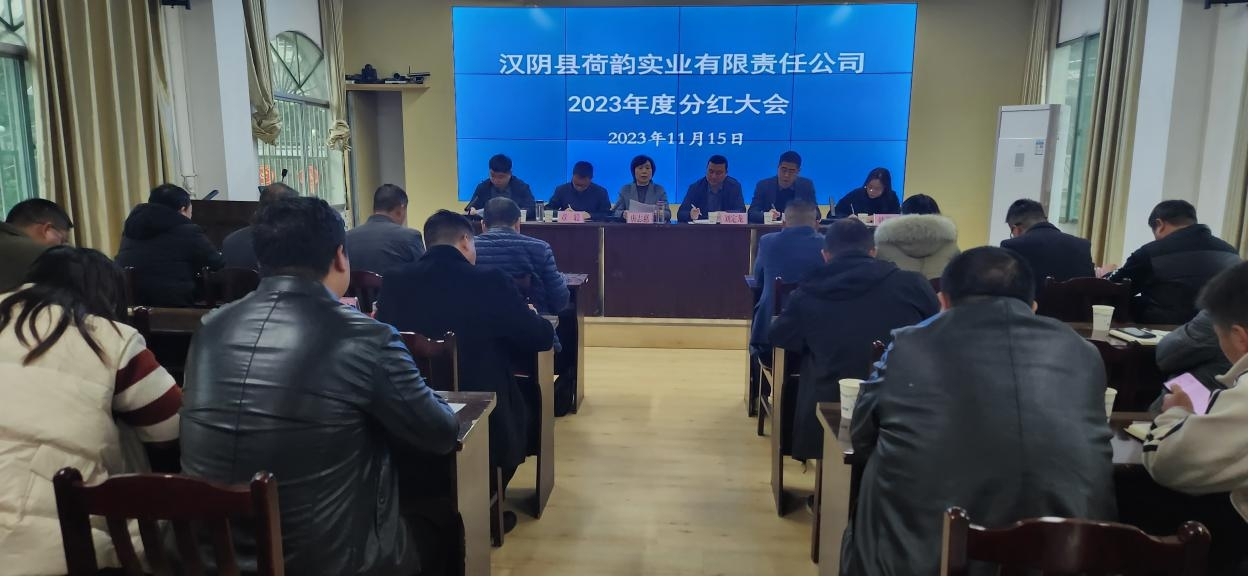 汉阴县双乳镇国企分红助推乡村振兴