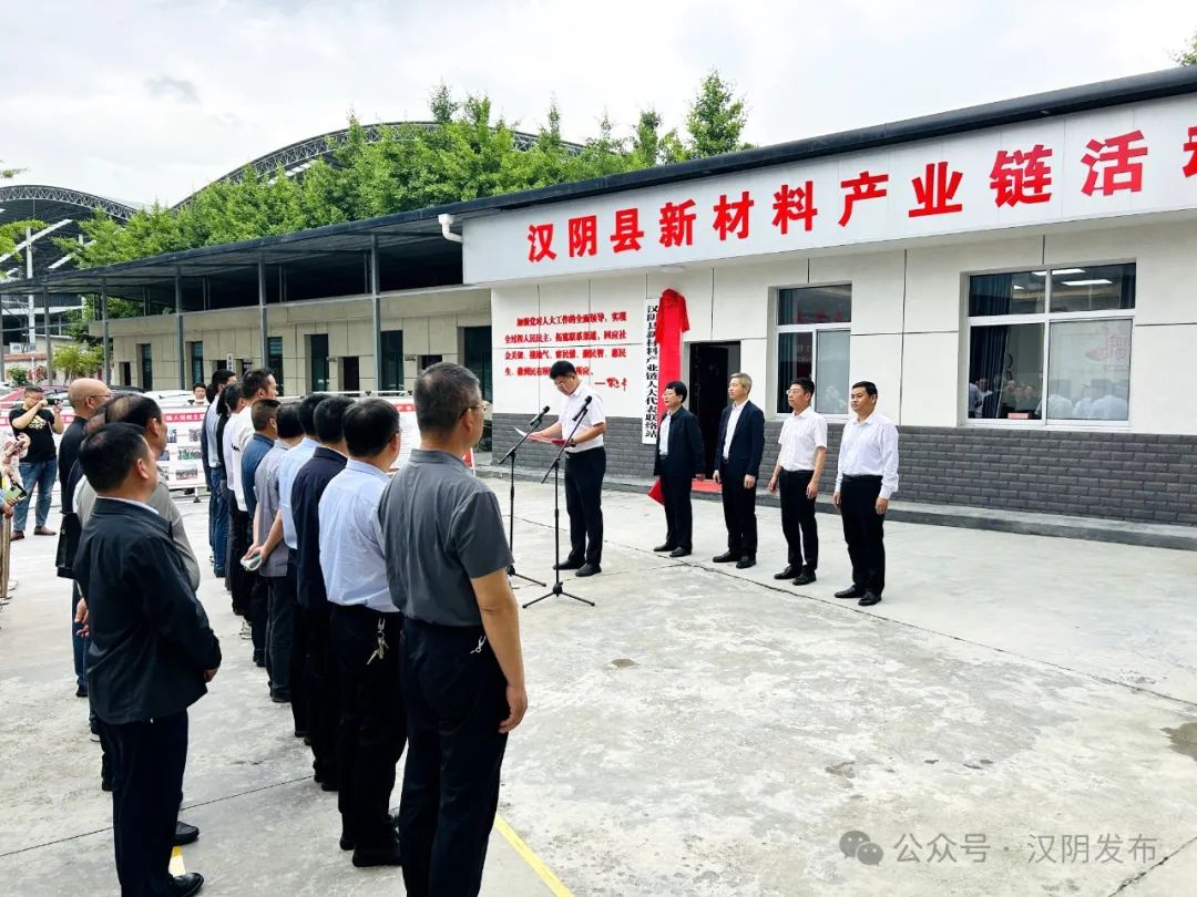 汉阴县新材料产业链党委揭牌成立