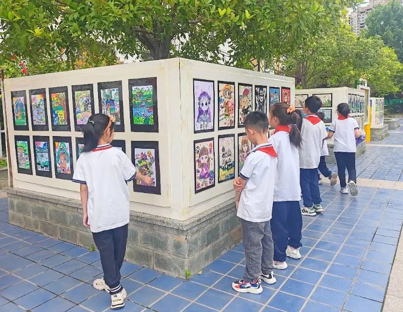 汉阴县实验小学开展庆“六一”美术书画手工社团成果展