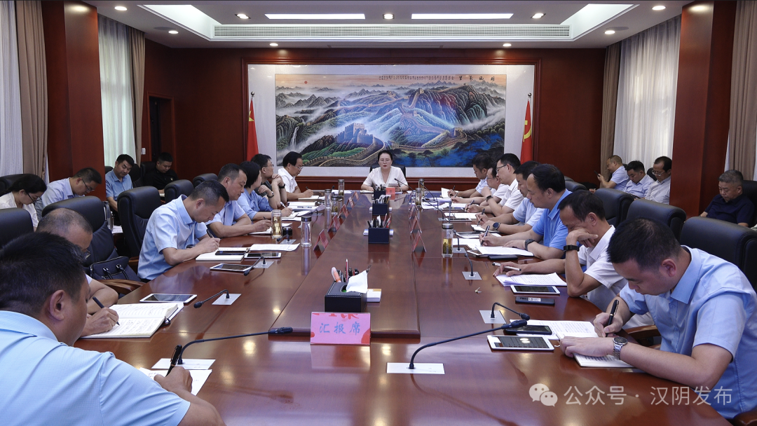 汉阴：县委书记刘飞霞主持召开2024年第14次县委常委会会议