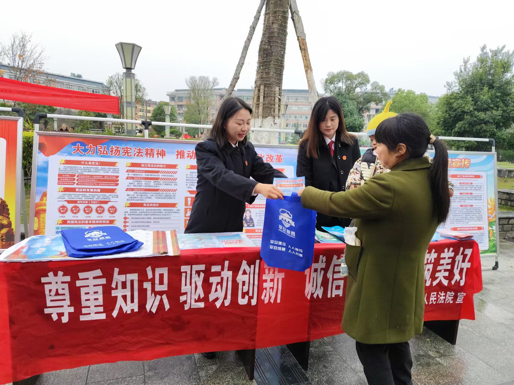汉阴法院开展知识产权普法宣传活动