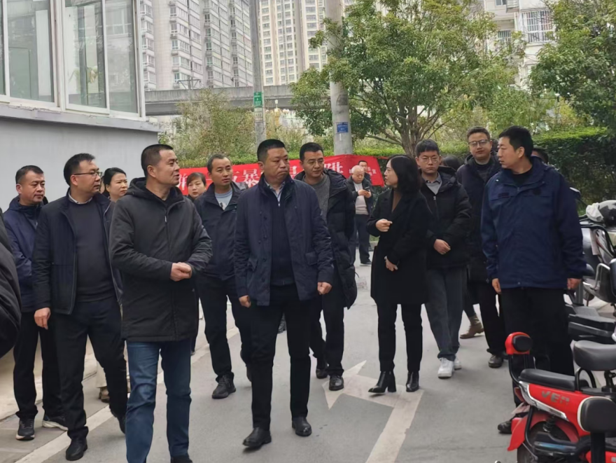 城关镇凤台小区迎接省、市安全生产督导检查