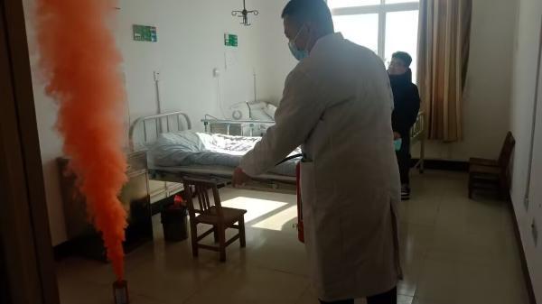 汉阴县城关镇中心卫生院开展冬季消防安全防火演练