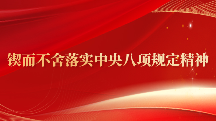 锲而不舍落实中央八项规定精神丨八项规定改变中国
