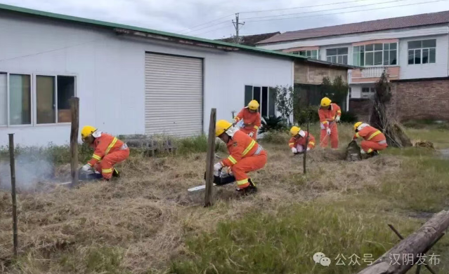 汉阴县开展森林防灭火实操演练