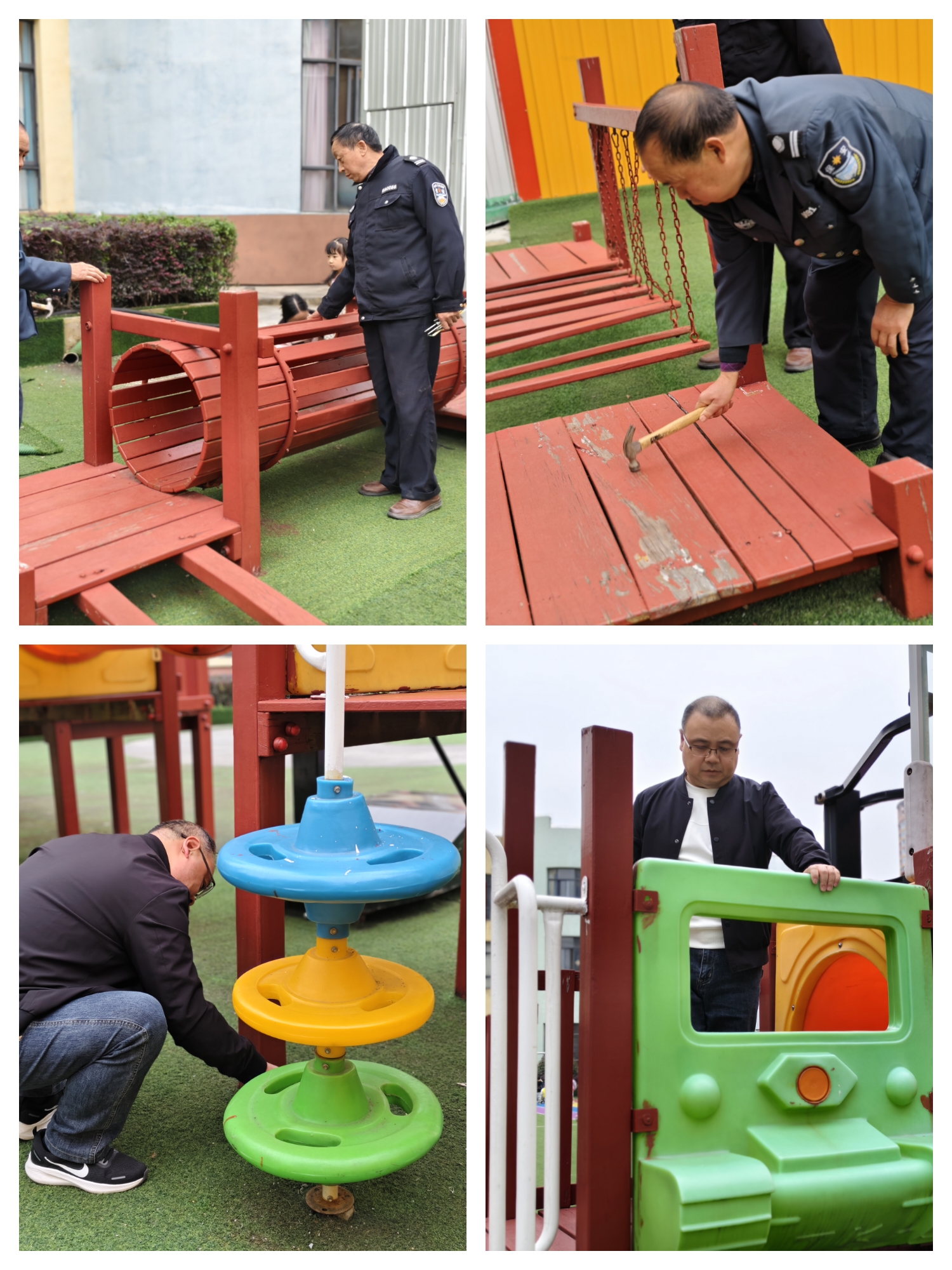 汉阴县凤台幼儿园开展安全隐患大排查