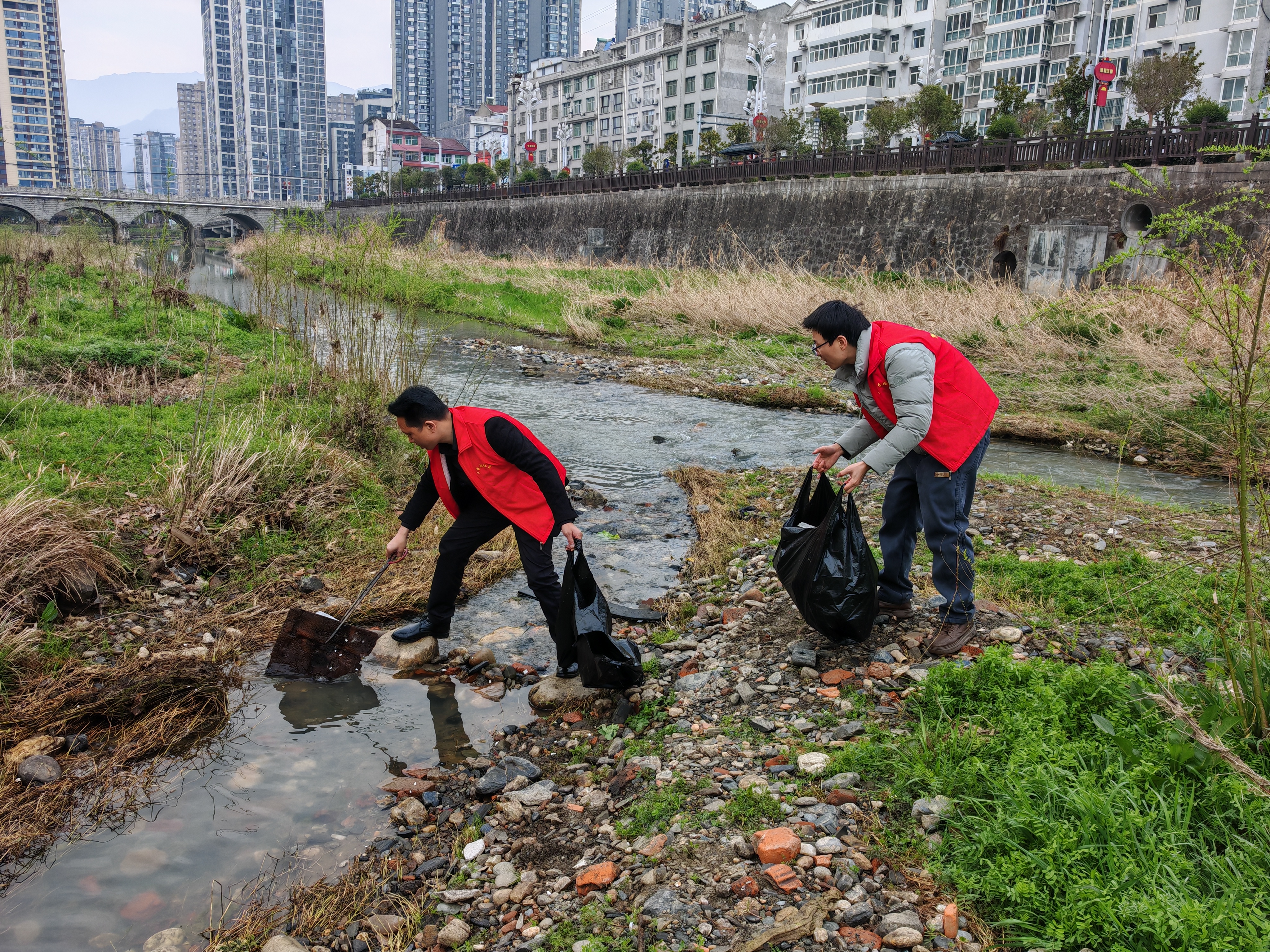 汉阴县城关镇凤台社区开展庆“三八”表扬暨学雷锋主题党日活动